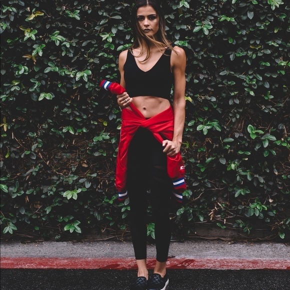 VINTAGE satin Starter jacket szM/L NBA LA Clippers varsity coat rare 90s 80s vtg - Picture 13 of 16